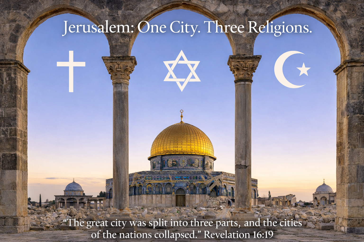 Jerusalem — three religions (replace image)